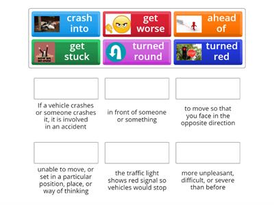 Choose the right definition! Transport Vocabulary!