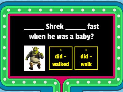Simple Past Regular Verbs - Shrek