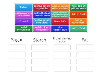 GCSE Biology food tests