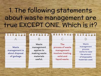 Science 5: The Importance of Recycle, Reduce, Reuse, Recover and Repair in Waste Management 