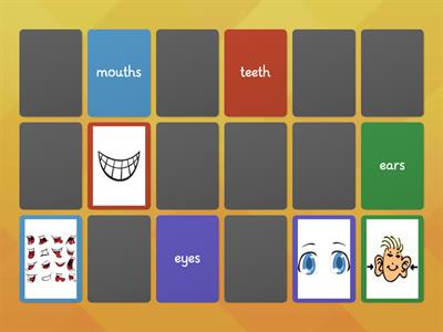 U6 flashcards matching pics and words