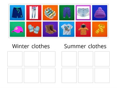 Clothes - Winter and Summer