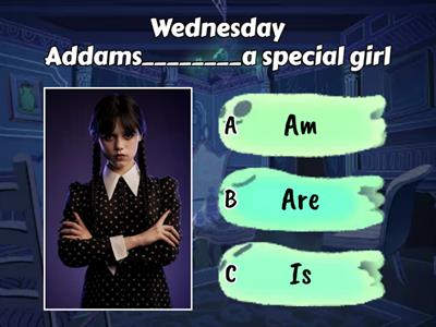 Wednesday Addams TV Series (Verb To Be)