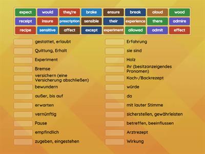 TOEIC practice: confusing words