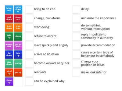 phrasal verbs 3D solutions