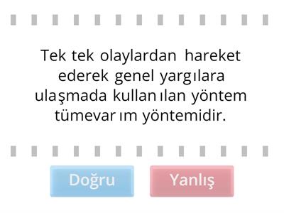 DOĞRU-YANLIŞ