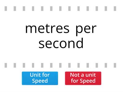 Speed Units