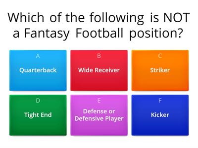 Fantasy Football Lesson Exit Ticket