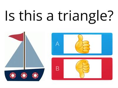 triangle/not a triangle