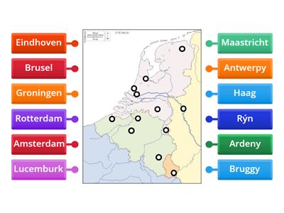 Benelux slepá mapa