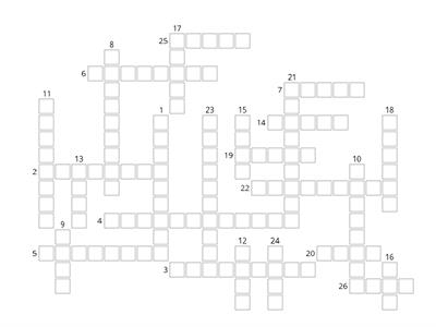 Physical Description Crossword