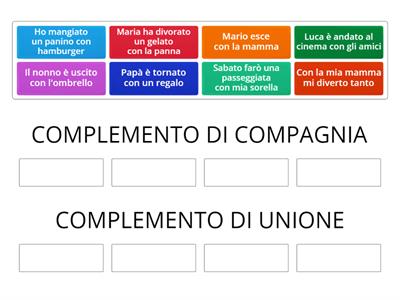 COMPLEMENTO DI COMPAGNIA/UNIONE