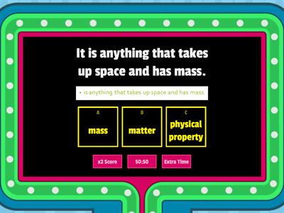 Physical Properties of Matter