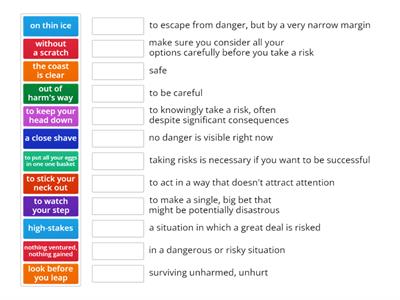 Safety and Danger Idioms