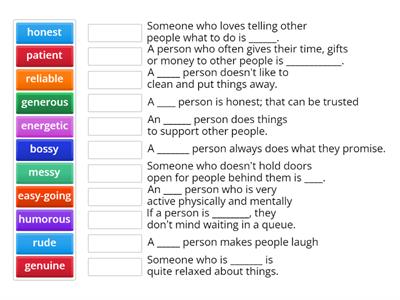  Speakout 3rd edition B1 Unit 1A - matching