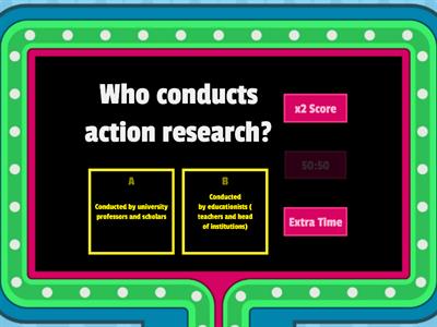 Traditional vs Action research