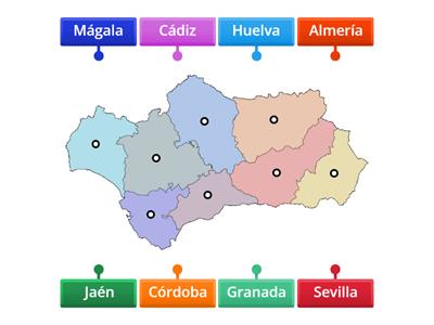 Andalucía. Provincias