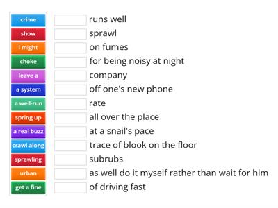 Outcomes Advanced pg 8 vocab