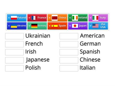 Countries and nationalities