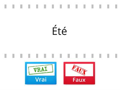 Les saisons et leur orthographe 