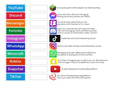 Popular apps and gaming platforms