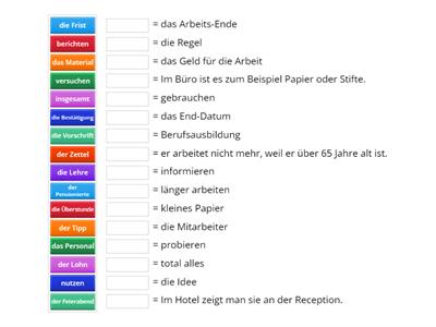 Schritte plus neu 3, Kapitel 4, Wortschatz