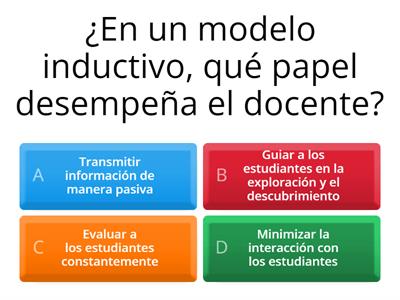 Estrategia docente: Modelo inductivo