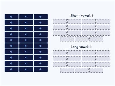 Phonemes: i or i: (Words only )