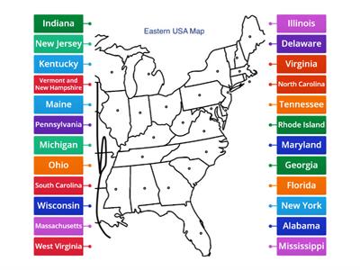 CCLC Eastern USA Map Diagram