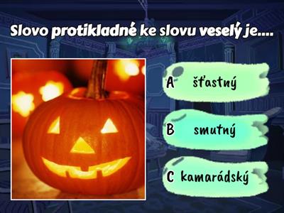 Halloween- opakování učiva o slovech 3. třída
