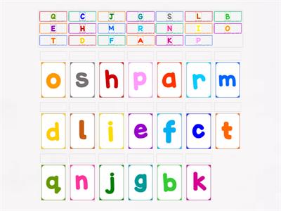 Alphabet Matching A-T #my_teaching_stuff