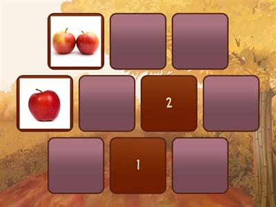 Matching Numbers to Quantities: Apples