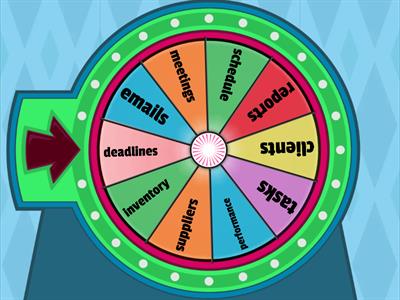 Roulette of business vocabulary (for questions) A2-B1
