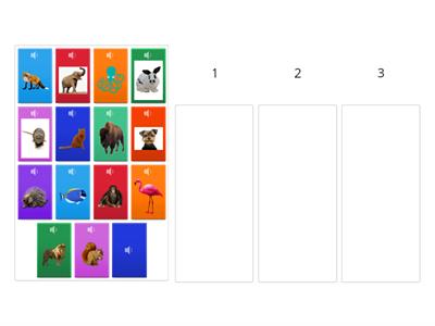 1-2 OG SDS - Counting 1, 2, and 3 Syllables - Animal Themed