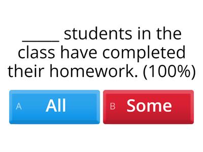 Choose the best quantifiers to complete the sentences.