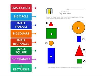 CAN YOU SORT THE BIG AND SMALL SHAPES?