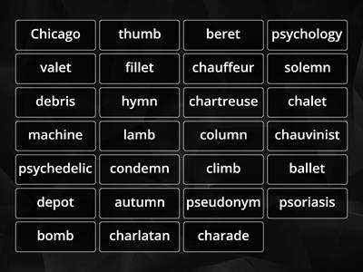 Lesson 5-05 Feature: -mn -mb; French ch & final V+C patterns; Greek ps-