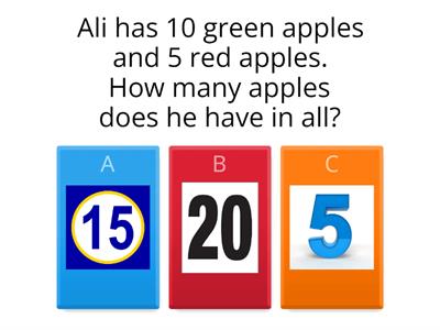 Math word problems add or subtract