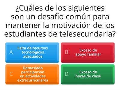 Motivación a estudiantes de telesecundaria