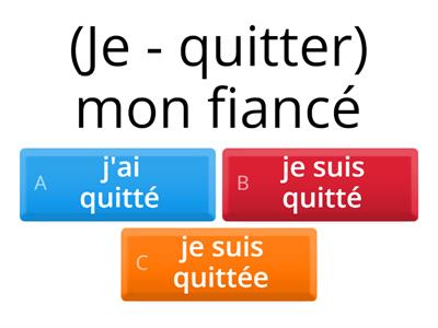 Conjuguez au passé composé