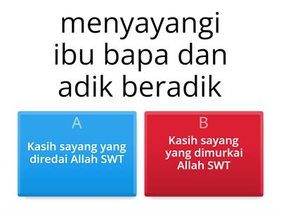 PELAJARAN 25: Menyemai Kasih Menuai Sayang