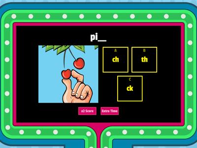 ck and ch Digraph Gameshow