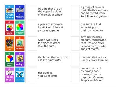 Primary school art vocabulary