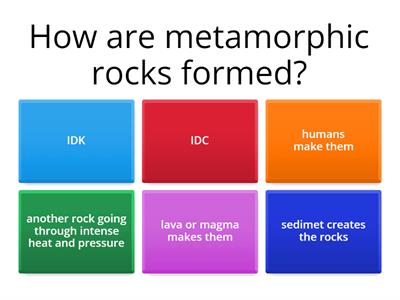 metamorpic rocks