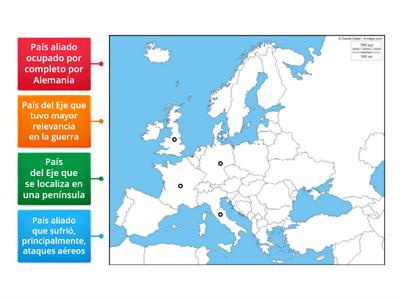 MAPA DE EUROPA EN LA SEGUNDA GUEERA MUNDIAL