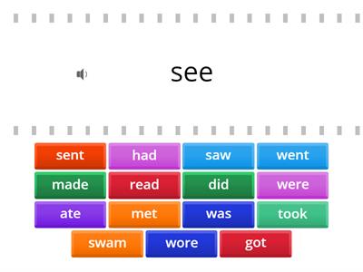 Find the Match: Irregular Verbs