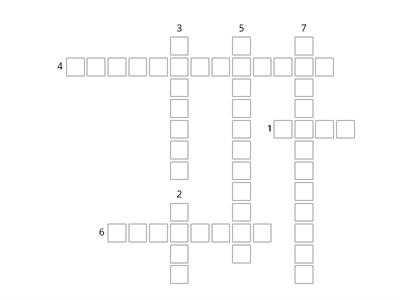 Fundamentos III - crossword puzzle