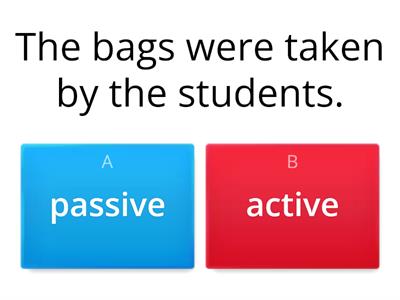  Passive or active voice? Present and past 