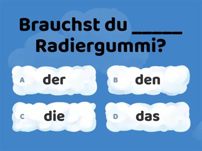Brauchen - Finden - Haben + Akkusativ