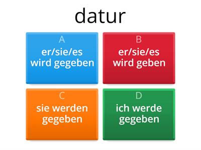Passiv Latein - Deutsch: mittere, dare, complere, audire